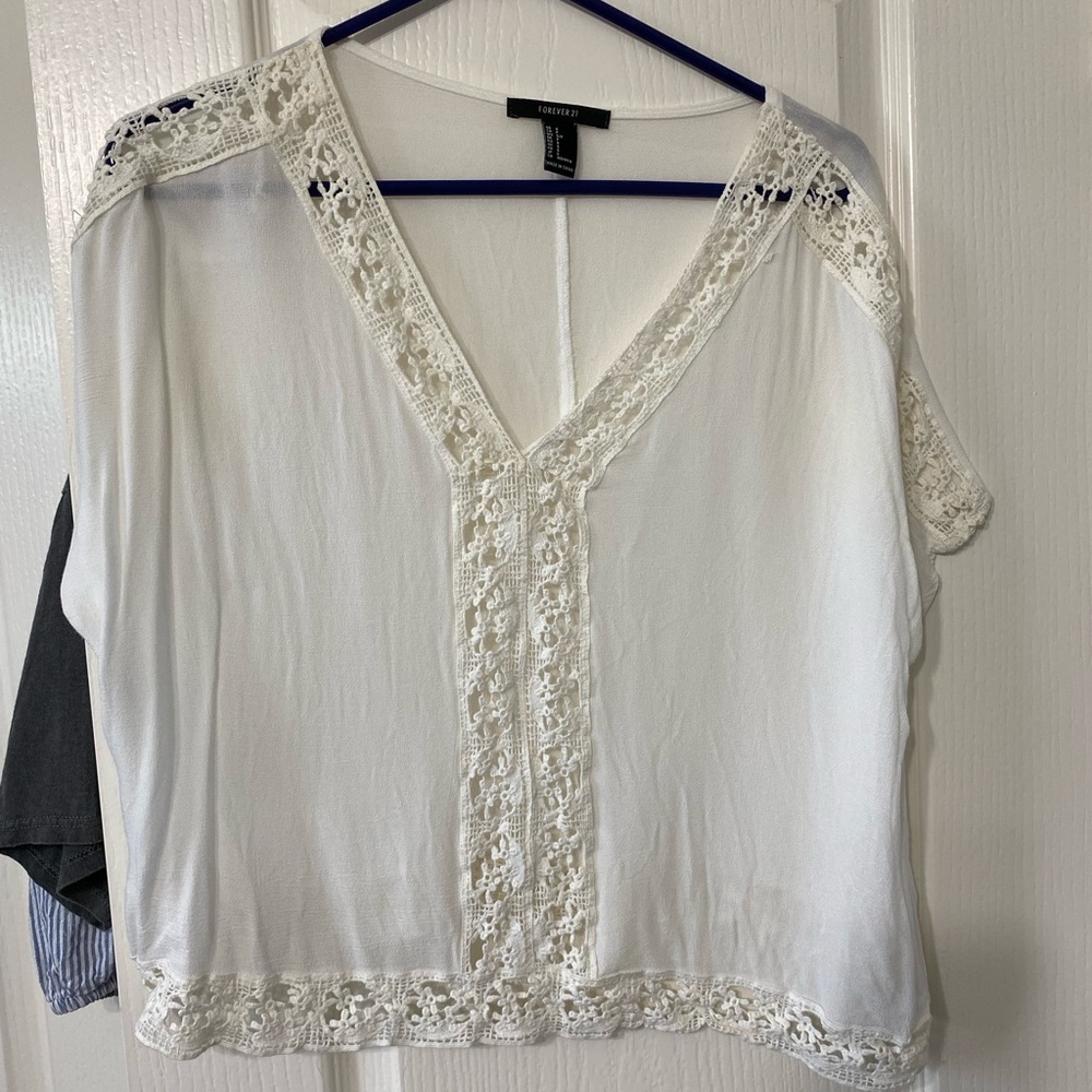 White lace blouse